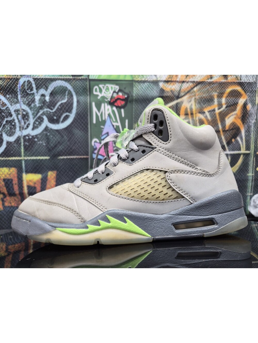 Jordan 5 Retro 2022 Mid Green Bean DQ3734-003 5.5Y 5.5M 7W